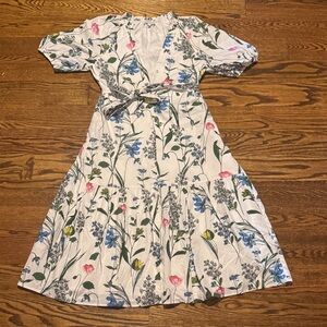 Sugarlips Floral Maxi Dress - White with Pink, Blue, Yellow